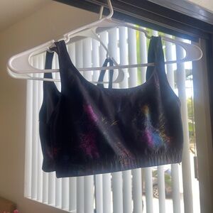 Colorful Splatter Sports Bra